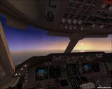 Sunset from the cockpit photo 18063