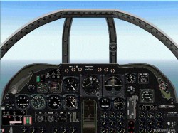 FS2004 B-47E Stratojet Aircraft And Panel With 2D Virtual